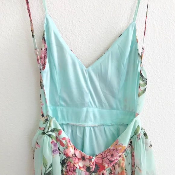 ☀️LAST1️⃣//MINT GREEN FLORAL DRESS - Picture 9 of 14